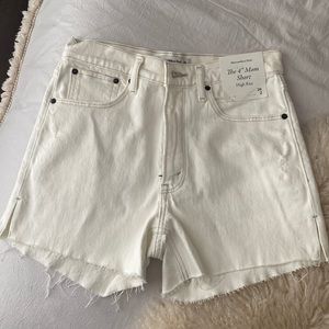 Abercrombie White Mom Shorts